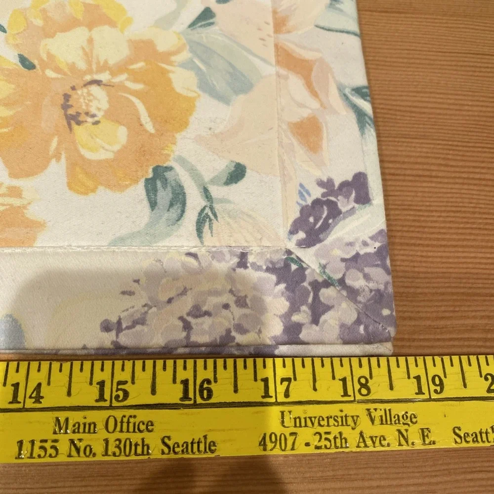 Waterford Rectangular‎ Placemats Floral Set Of Two Pastels Blue Green Yellow